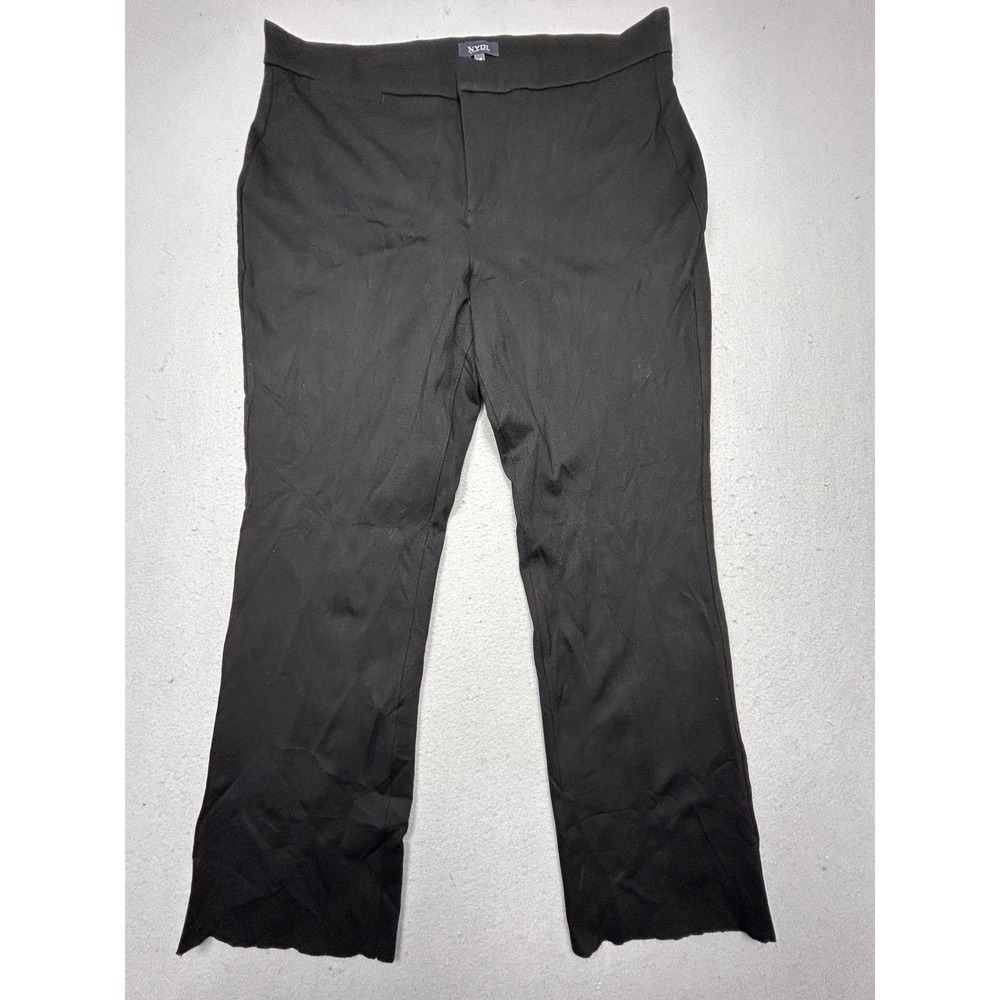 NYDJ Trousers Viscose Nylon Black 14P EU 44P W37 Womens